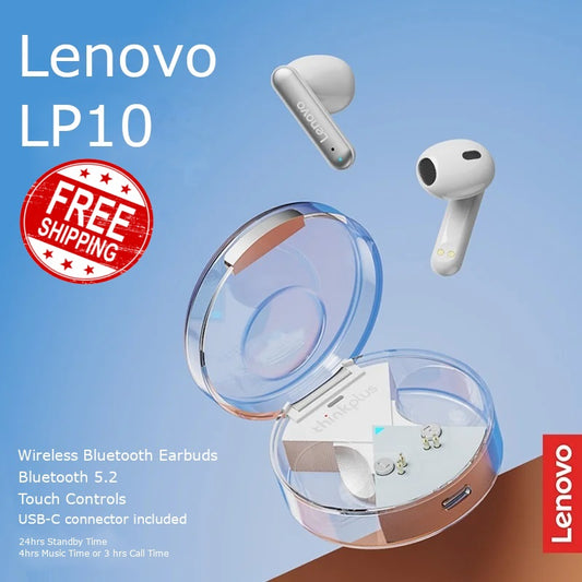 Lenovo LP10 Wireless Earphones (FREE SHIPPING)
